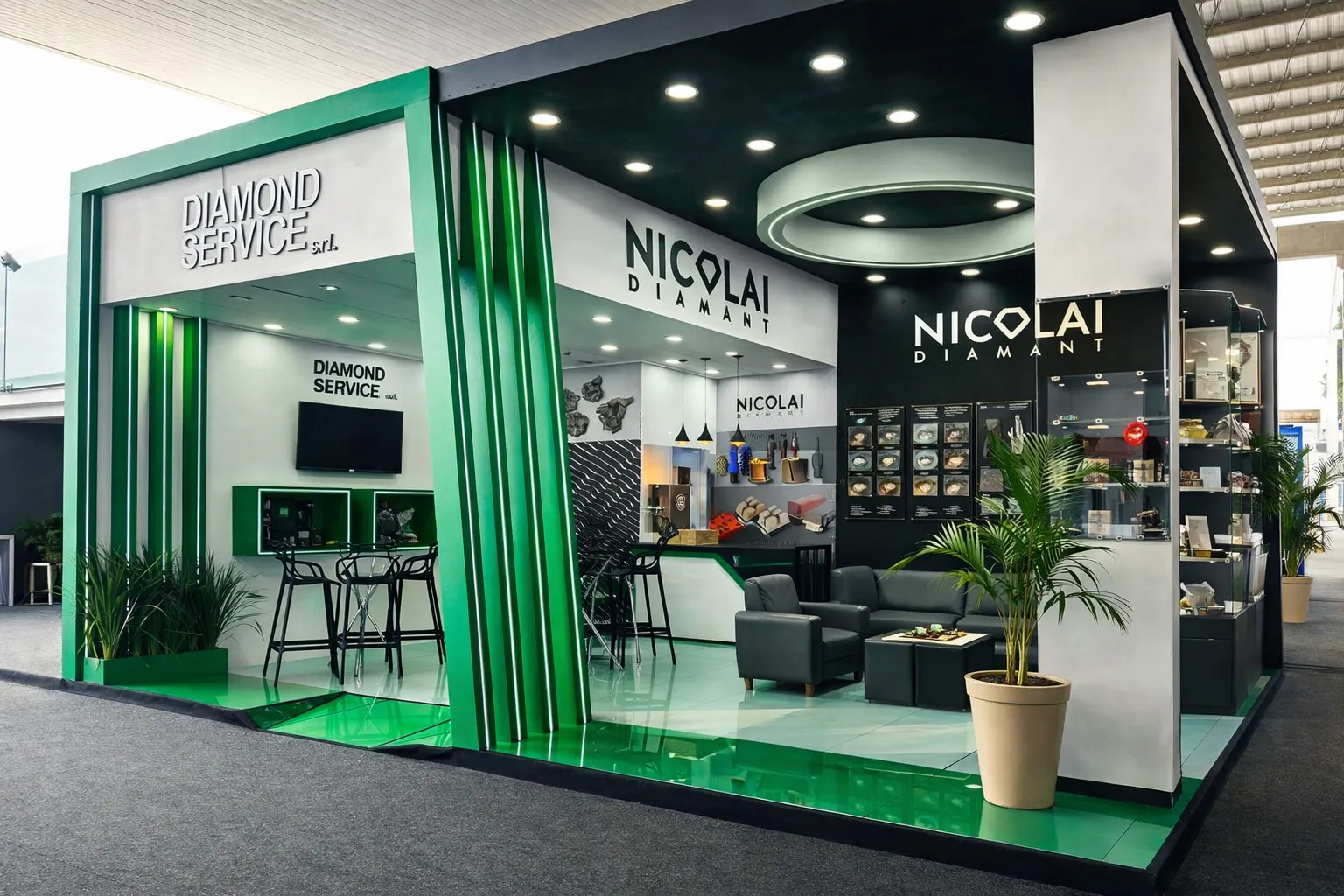 Ambientação e cenografia para feira de exposição