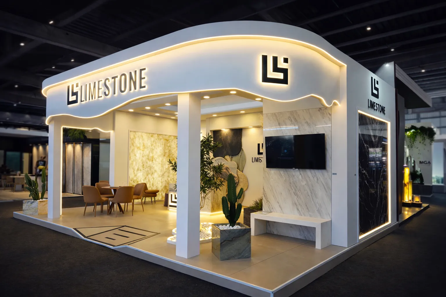 Montagem de estrutura para evento de grande porte